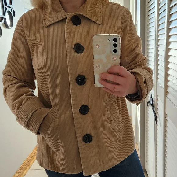 Relativity Women's Tan Corduroy Jacket - Picture 3 of 16